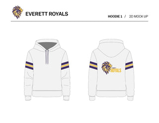 Everett Royals White Hoodie
